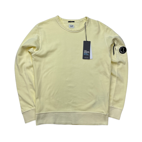 CP Company Yellow Cotton Crewneck Top - Small