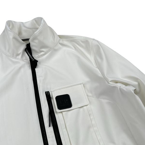 CP Company Metropolis White Lightweight Series Soft Shell R Jacket