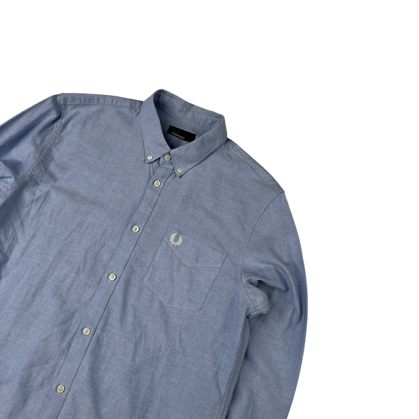 Fred Perry Blue Buttoned Shirt - Large