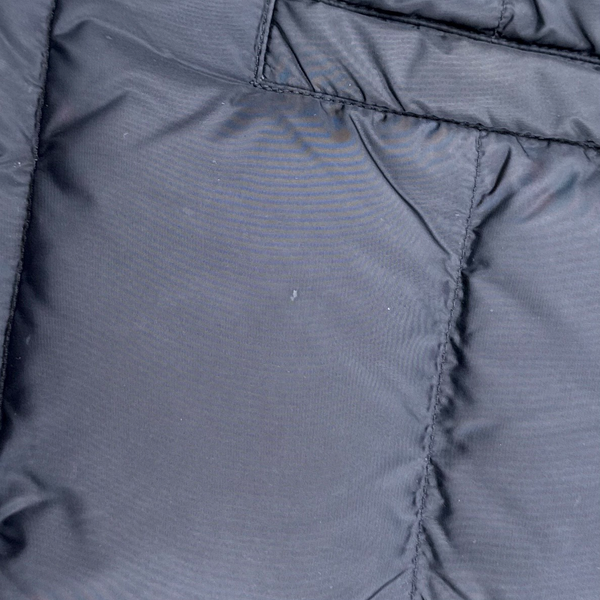 Prada Red Tab Wool Hybrid Navy Down Filled Jacket - XL