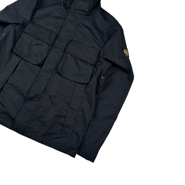 Belstaff Black Multi Pocket Field Zipped Lightweight Jacket - Medium