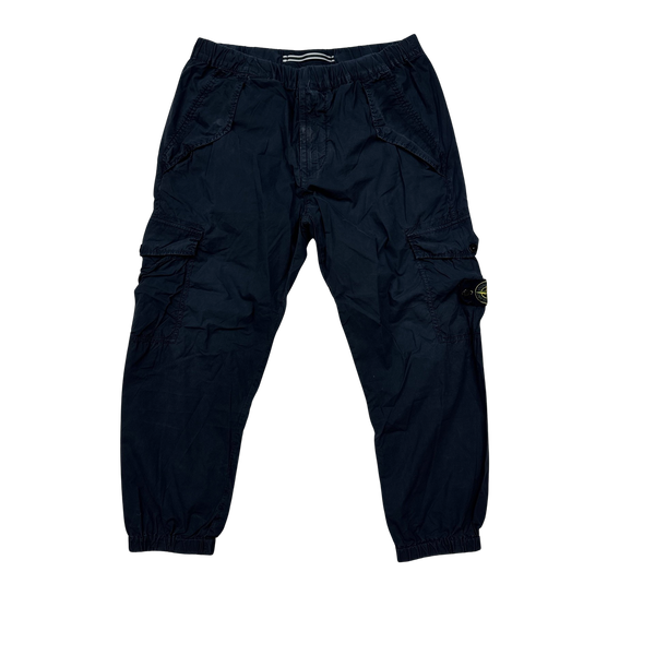 Stone Island 2018 Navy Re T Cargo Trousers 32 SHORT Mat s Island