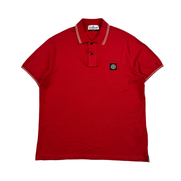 Stone Island 2018 Red Polo Shirt - XL