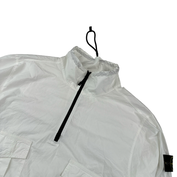 Stone Island 2023 White Cotton Smock Overshirt - XL