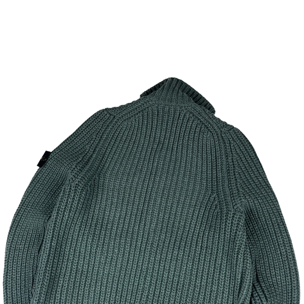 Stone Island Heavyweight Thick Knit Button Up Cardigan- Medium
