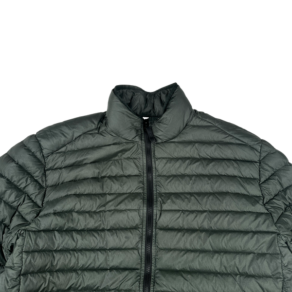 Stone Island 2022 Pine Green Loom Woven Chambers R Nylon Down TC Jacket - XL