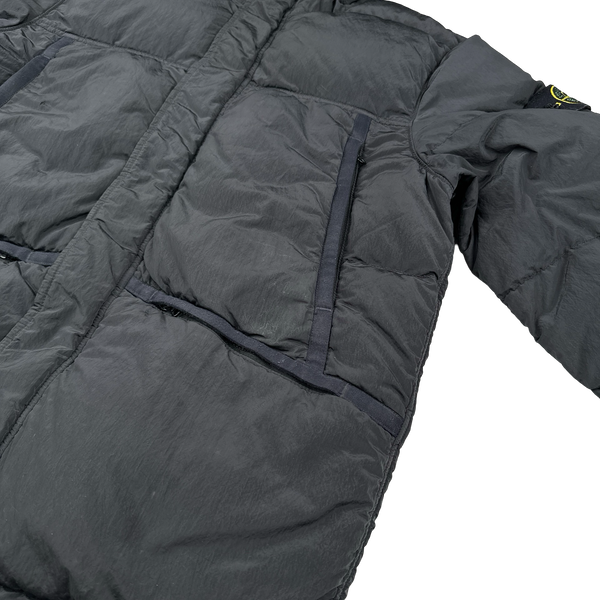 Stone Island 2021 Charcoal Nylon Metal Down Puffer Jacket - Small