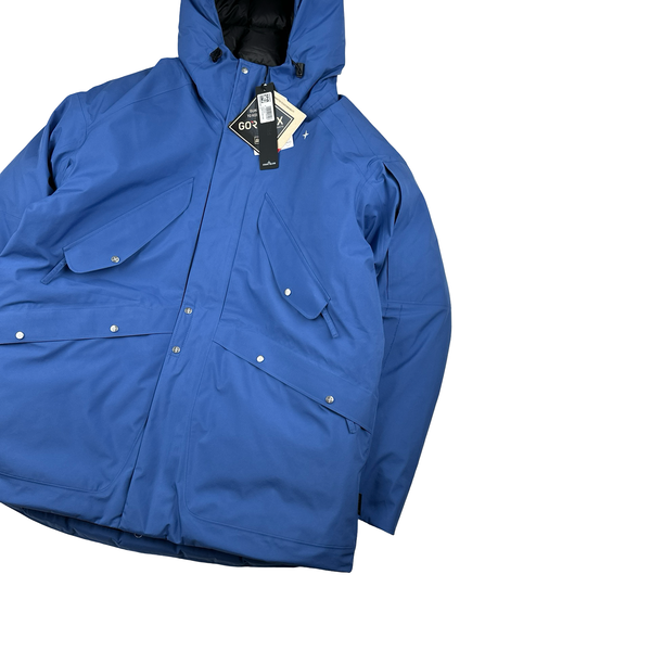 Stone Island 2024 Blue Goretex Capo Campionario Stellina Jacket - Large