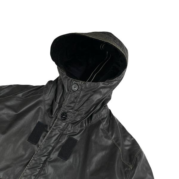 Stone Island 2011 Khaki Waxed Ice 2 Jacket - Medium
