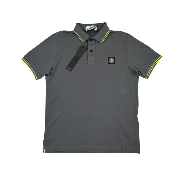 Stone Island 2024 Grey Polo Top - Medium