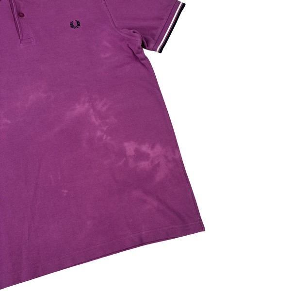 Fred Perry Pink Short Sleeve Polo Shirt - Large