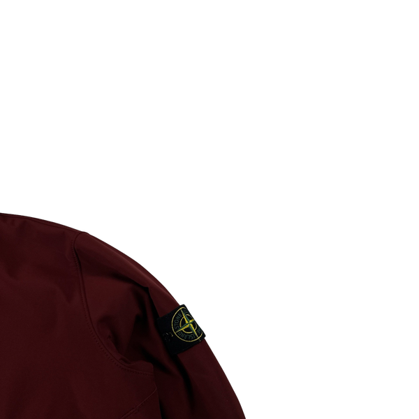 Stone Island 2012 Red Fleece Lined Soft Shell R Jacket - Medium