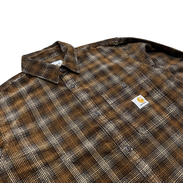 Carhartt Brown Flannel Shirt - Medium