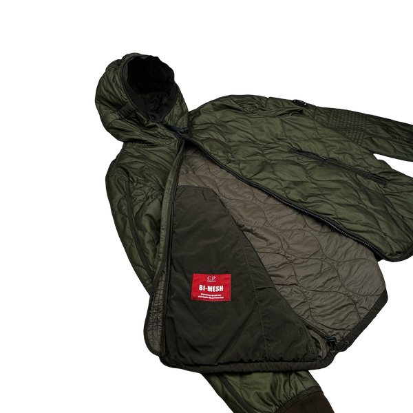 CP Company Green Quilted Bi Mesh Jacket - XL