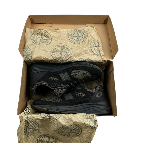 Stone Island x New Balance Khaki 991 Trainers - UK 10.5