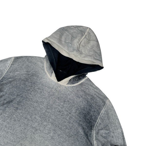 Stone Island 2016 Blue Hand Sprayed Dust Hoodie - Small