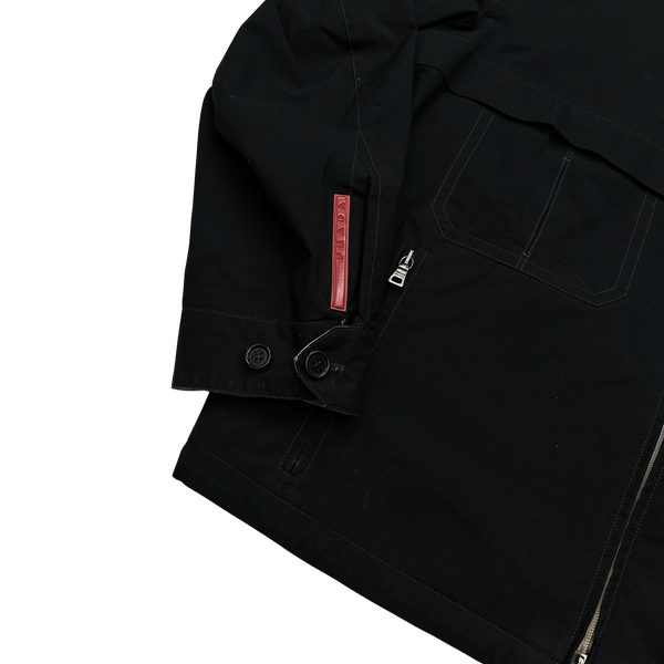 Prada Black/Camel Reversible Gore-Tex Parka Jacket - Large