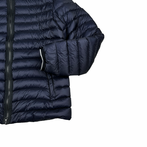 CP Company Navy Down Filled DD Shell Goggle Puffer Jacket - Medium
