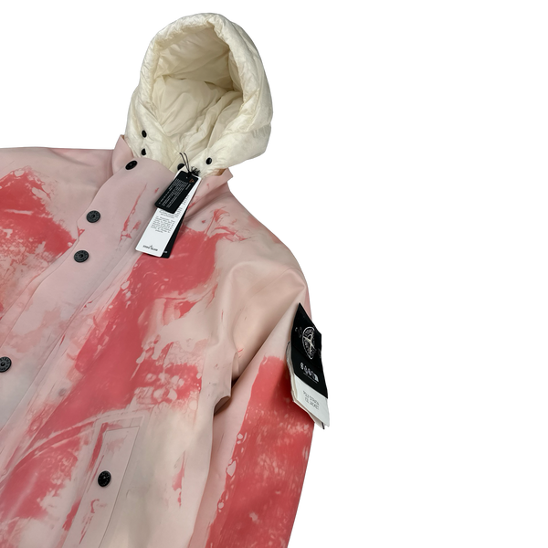 Stone Island 2023 Plaster Special Process Poly Strata Down Lined Ice Jacket - Medium