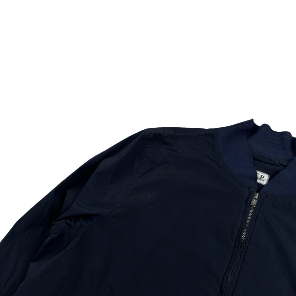 CP Company Navy Nycra Stretch Lightweight Bomber Jacket - Large