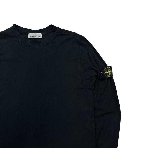 Stone Island Black 2015 Longsleeve Cotton Top - XL