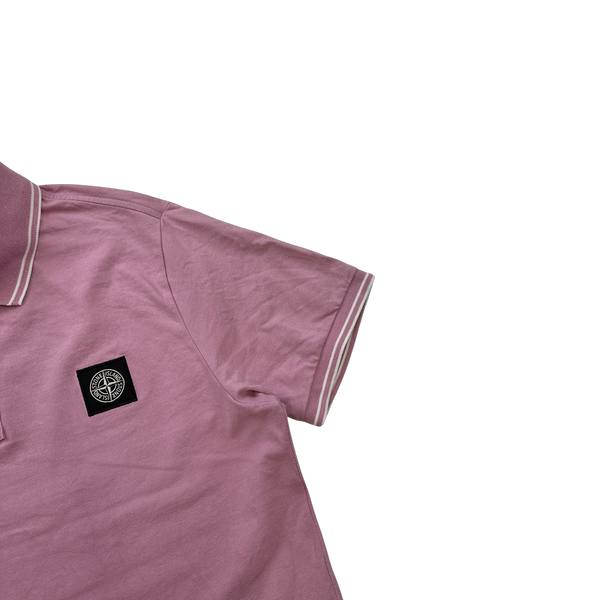 Stone Island 2018 Pink Polo Top - Medium