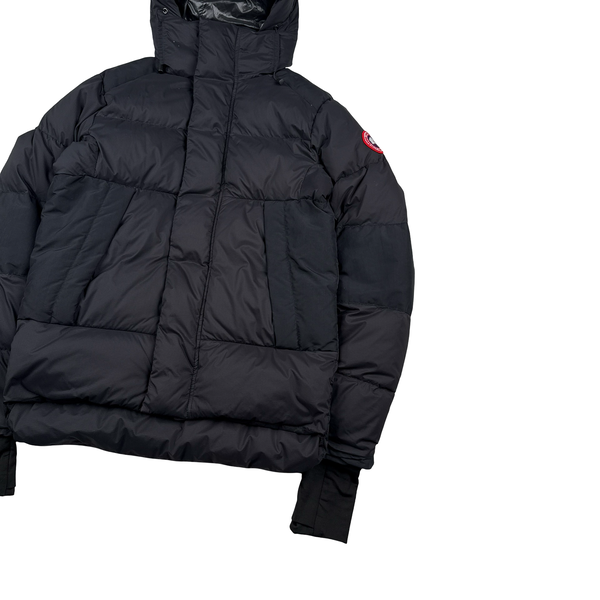 Canada Goose Black Down Hooded Gloved Jacket - Small