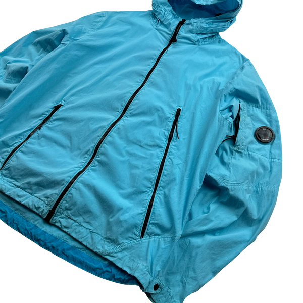 CP Company 50 Fili Baby Blue Hooded Jacket - Large