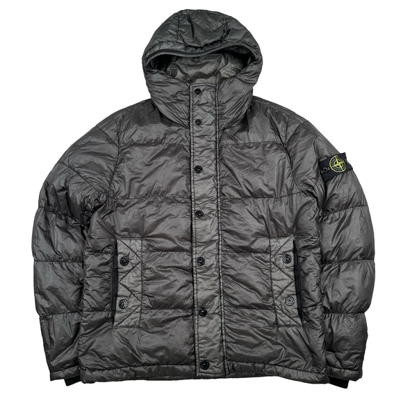 Stone Island 2011 Grey Garment Dyed Puffer Jacket - Large