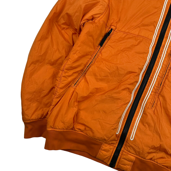 Stone Island 2019 Orange Crinkle Reps NY Jacket - XL