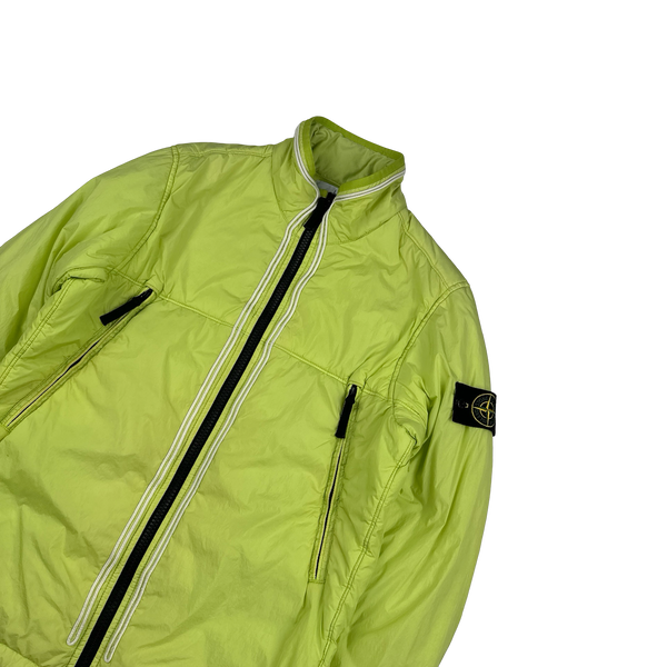 Stone Island 2019 Yellow Crinkle Reps Padded Jacket - Small