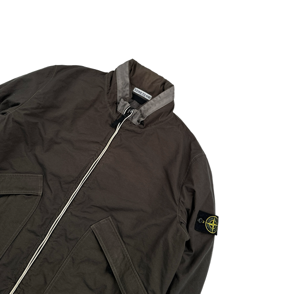 Stone Island 2011  Brown Reps Nylon-R Zipped Bomber Jacket - XXL