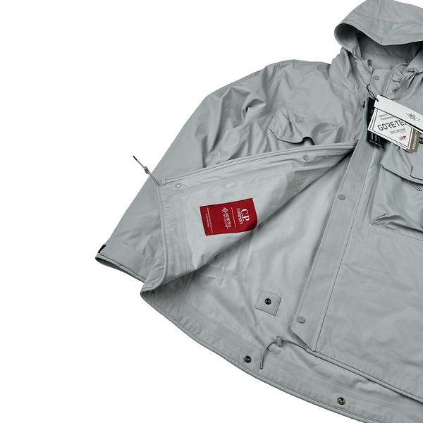 CP Company Grey Gore-tex Infinium Metropolis Multi Pocket Jacket - Large
