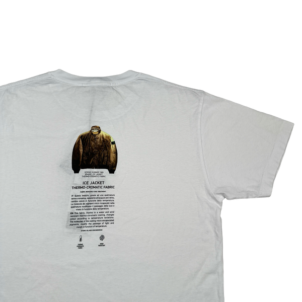 Stone Island 2024 Ice Jacket Thermo-Chromatic Fabric Archivo Short Sleeve T Shirt - Large