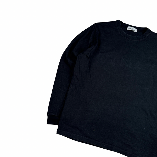 Stone Island 2016 Black Cotton Crewneck Jumper - XL