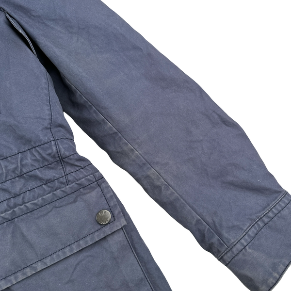 CP Company Japan Release Green Spellout Down Lined Goggle Multi Pocket Jacket - Medium