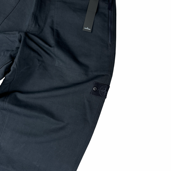 Stone Island 2023 Navy Ghost Piece Cotton Trousers - 3XL