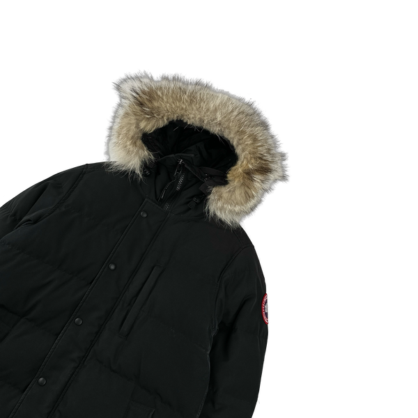 Canada Goose Black Premium Down Carson Coyote Fur Parka Jacket - Medium