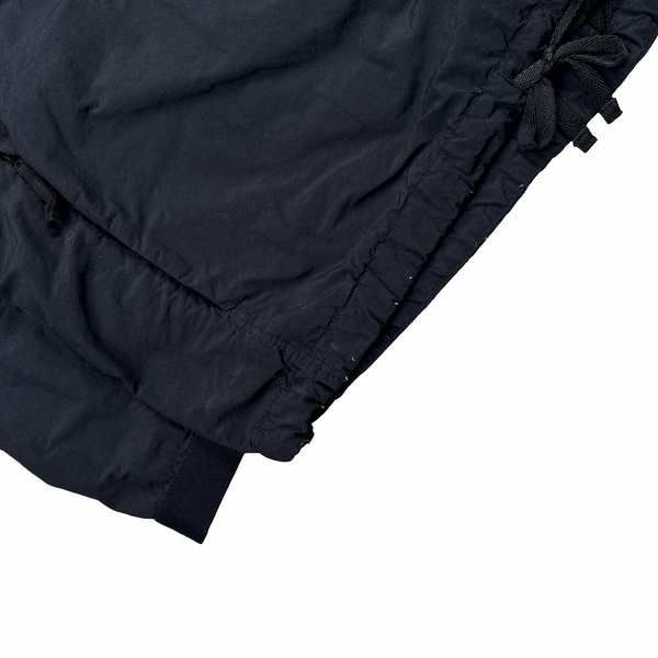 Stone Island 2022 Navy Nylon Quarter Zipped Hooded Smock - Medium