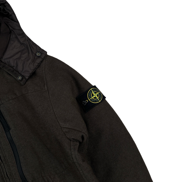 Stone Island 2014 Brown Saia Doppia Faccia Winter Jacket - Small