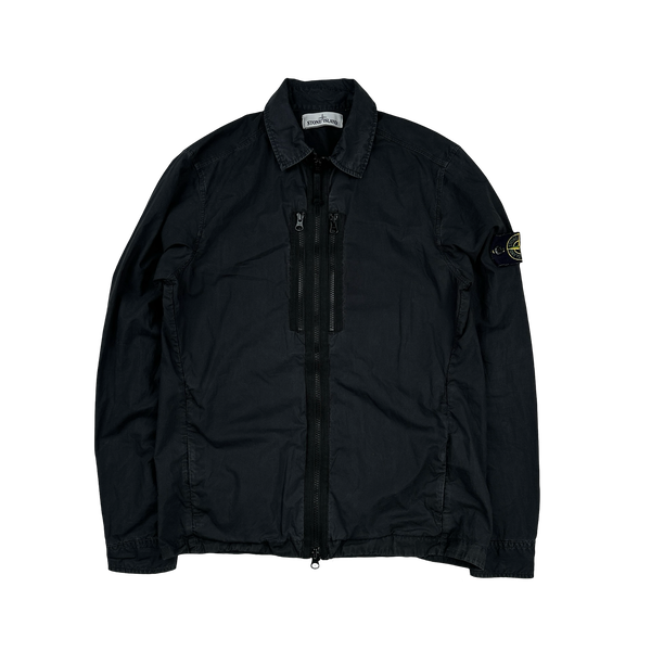 Stone Island Black Paracadute Overshirt - Small