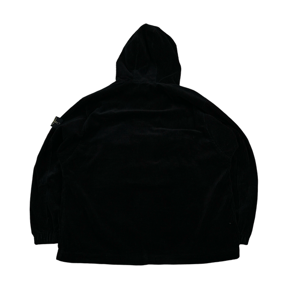 Stone Island 2023 Black Thick Jumbo Corduroy Pullover Smock - XL