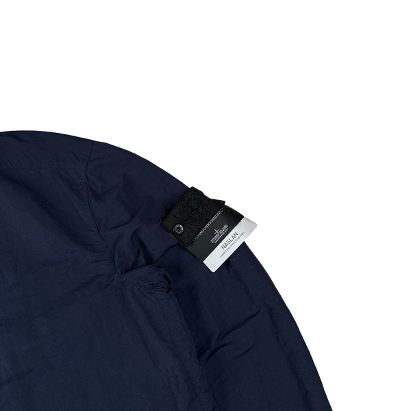 Stone Island 2018 Shadow Project Navy Naslan Collared Trench Coat - Medium