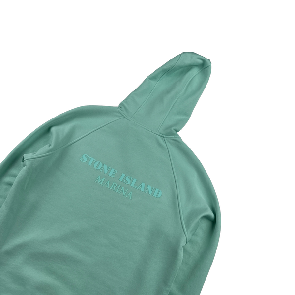 Stone Island 2021 Teal Marina Cotton Pullover Jumper - Small