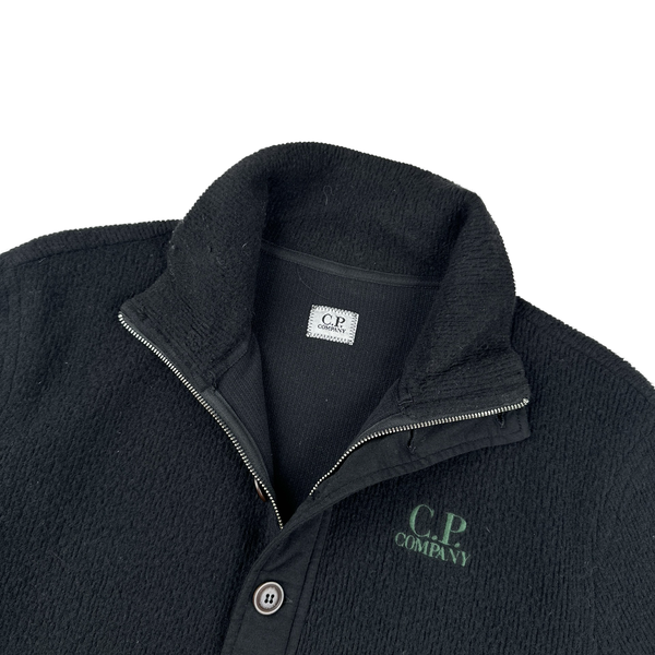 CP Company Black Spellout Wool Pullover Jumper - Large
