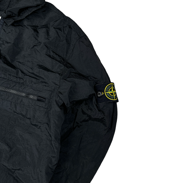 Stone Island 2023 Black Nylon Metal Econyl Overshirt - Large