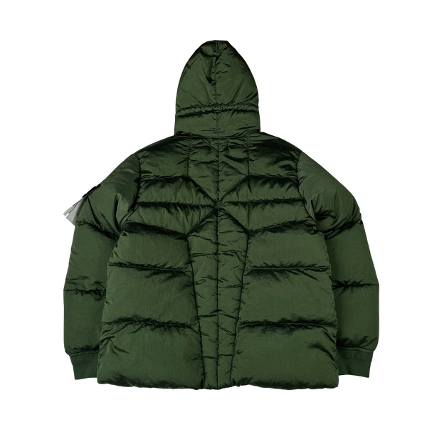 Stone Island 2022 Green Nylon Metal Econyl Down Puffer Jacket - XL