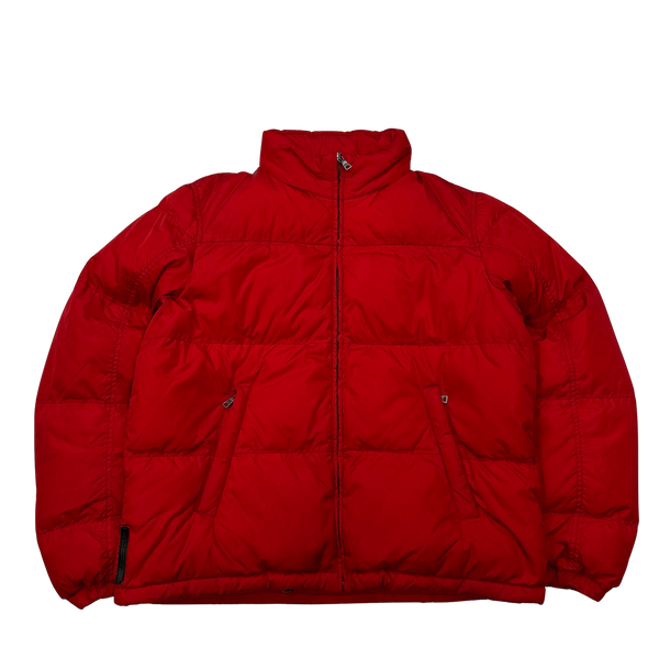 Prada Red Black Label Puffer Jacket - XL
