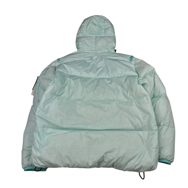 Stone Island 2022 Teal Crinkle R-NY Down Puffer Jacket - XL
