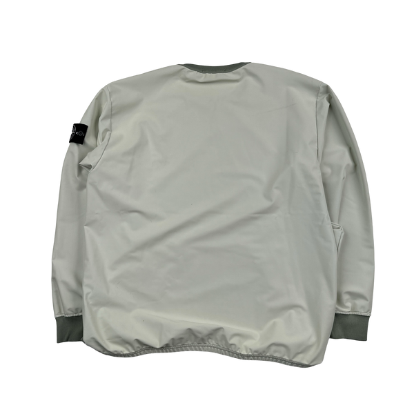 Stone Island 2019 Khaki Plated Reflective Crewneck Pullover - XL
